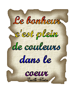 le bonheur c'est..........